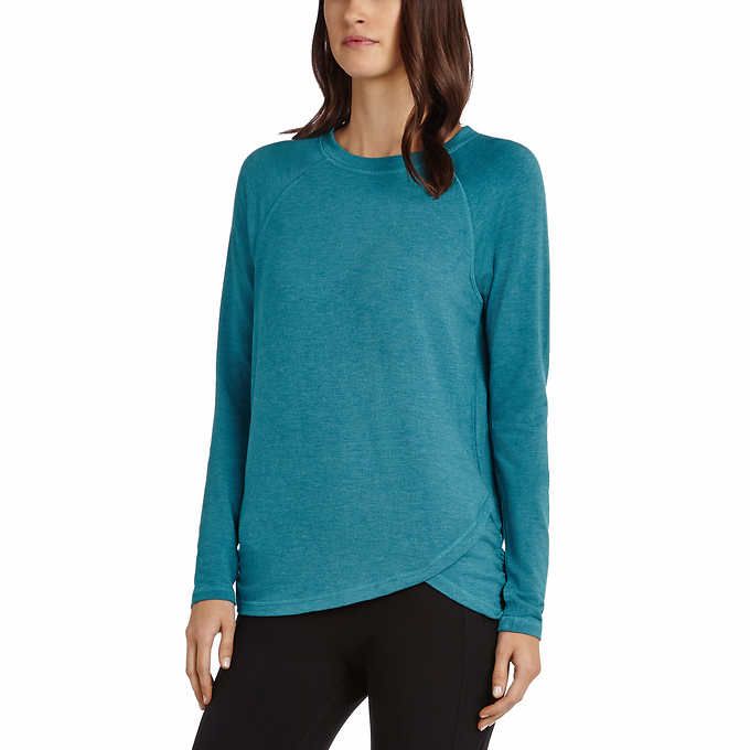 Photo 1 of SIZE XS - Danskin Ladies' Long Sleeve Crossover Top