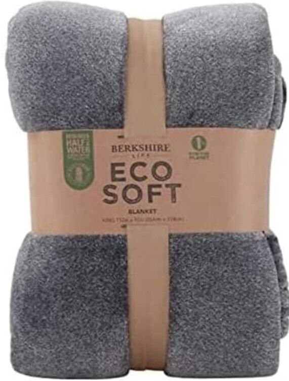 Photo 1 of KING SIZE - Berkshire Life Eco Soft Blanket King Grey. Brand new Eco soft. King size. Gray