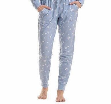 Photo 1 of SIZE S - SPLENDID BLUE STAMPSTAR LADIES' PANT LOUNGE PAJAMA SET 