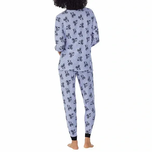 Photo 2 of SIZE MEDIUM - Disney Mickey Mouse Womens’ Hacci 2 Piece Lounge / PJ Set