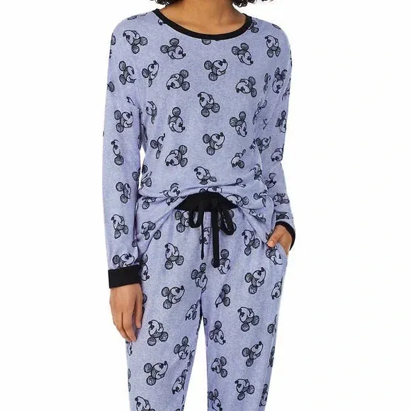 Photo 3 of SIZE MEDIUM - Disney Mickey Mouse Womens’ Hacci 2 Piece Lounge / PJ Set