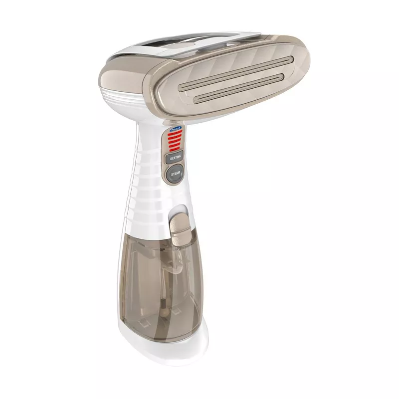 Photo 1 of Conair Turbo ExtremeSteam Handheld Garment Steamer. Conair Turbo ExtremeSteam Hand Held Fabric Steamer with Turbocharged Steam; 5 Settings; Quick Heat Up; White/Champagne
