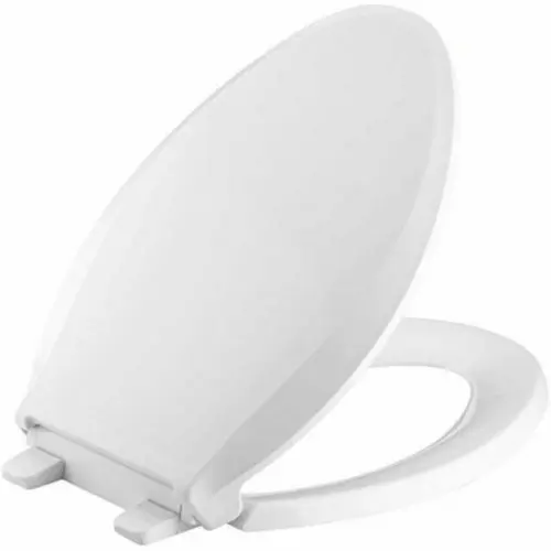Photo 2 of Kohler LAYNE ELONGATED Toilet Seat Quiet Close Quick Release Antimicrobial WHITE. Kohler Layne Elongated Toilet Seat 
Color: White. Size: 18-5/8" L x 14-3/16" W. Quiet Close . Quick Release. Antimicrobial