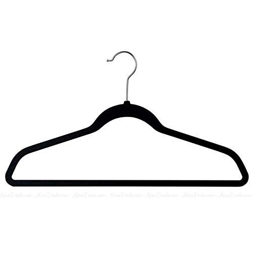 Photo 2 of 25 Velvet Flocked Hangers.  Broad structure: Features a strong structure perfect for also hanging heavier items of clothing.  Wardrobe essentials: Great addition to your wardrobe space.