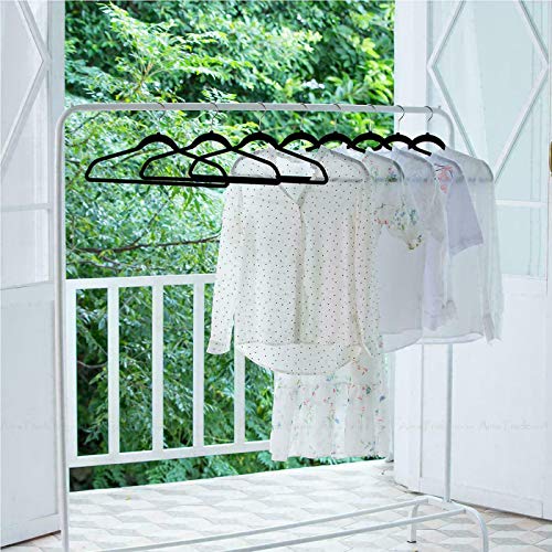 Photo 2 of 50 Velvet Flocked Hangers.  Broad structure: Features a strong structure perfect for also hanging heavier items of clothing.  Wardrobe essentials: Great addition to your wardrobe space.