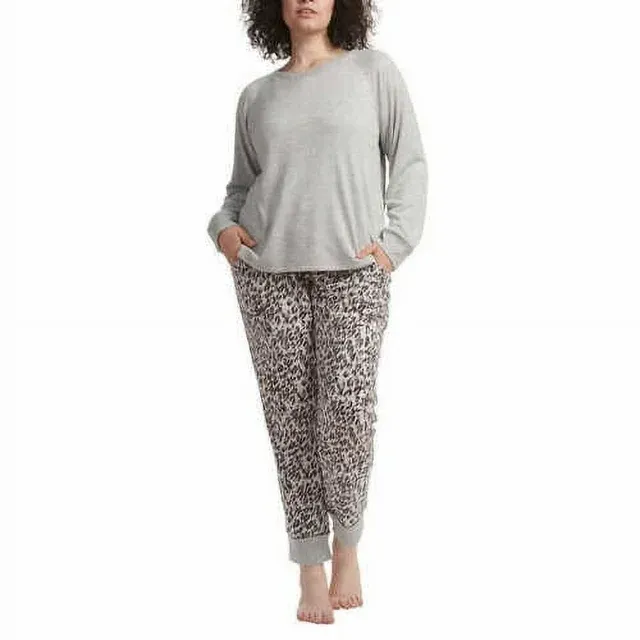 Photo 1 of SIZE L - Live Love Lounge Ladies' 3-Piece Lounge Set, Gray Heather/Natleo