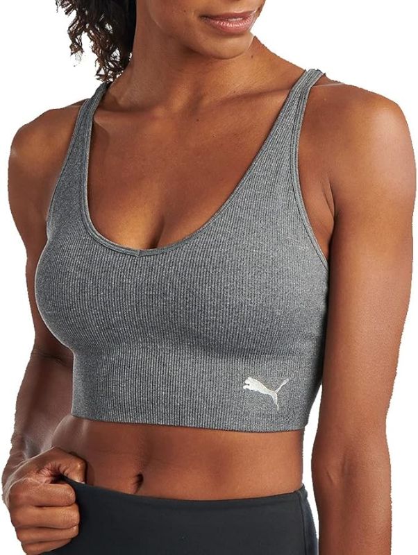 Photo 1 of SIZE L - Puma Women's Seamless Sports Bra Removable Cup Convertible Back Design 