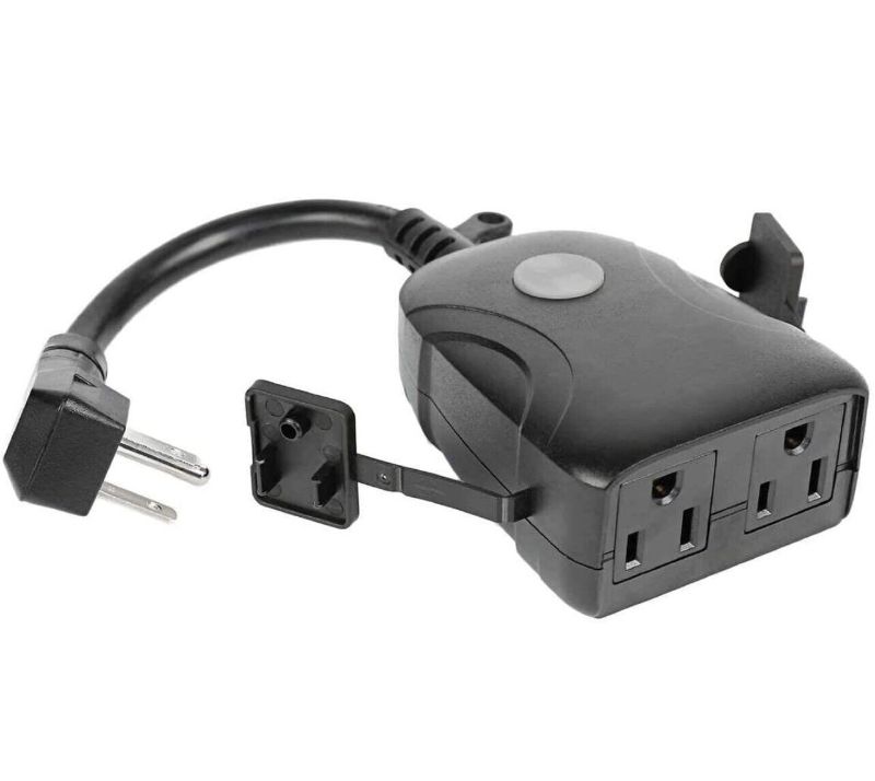Photo 1 of ONE Feit Electric Dual Outlet Outdoor Smart Plugs WI-FI