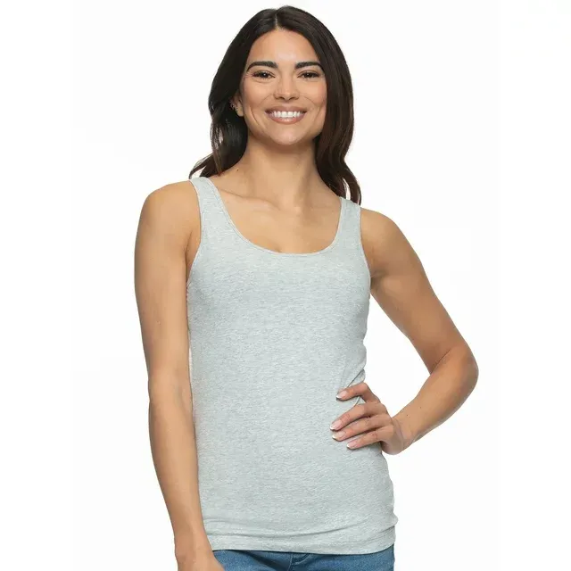 Photo 1 of SIZE XL - The Cotton Modal Reversible Tank Top is a must-have for any wardrobe. Made from ultra-soft cotton modal, this tank top is a dream to wear. It offers two neckline options, giving you the versatility to wear it as either a v-neck or a scoop neck.