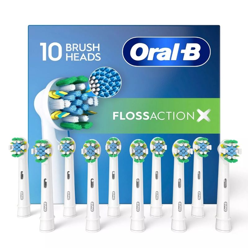 Photo 1 of Oral-B FlossAction Electric Toothbrush Replacement Brush Heads (10 Count)