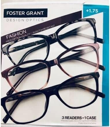 Photo 1 of Design Optics by Foster Grant women's Fashion Reading Glasses 3PK +1.75