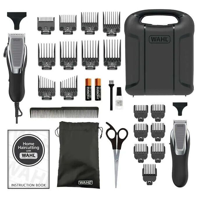 Photo 2 of Wahl Deluxe Hair & Beard Cutting Kit w Cordless & Corded Trimmers + 17 Guides