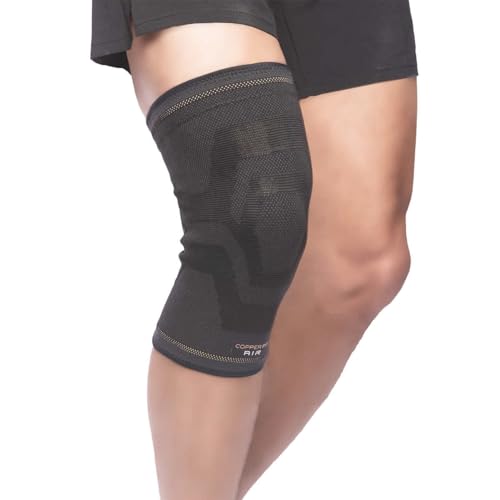 Photo 3 of Elite Copper Fit Knee Compression Sleeve Flexible S/M 12"-16" 2 Pack