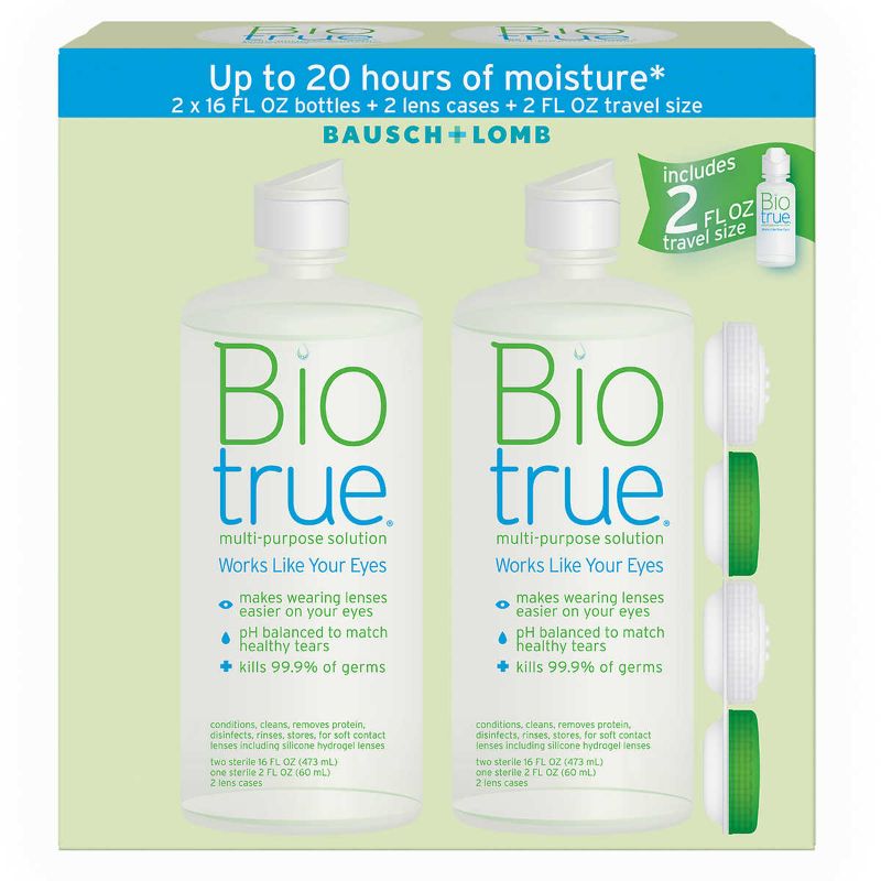 Photo 1 of 1 BOTTLE - Biotrue Contact Lens Solution for Soft Contact Lenses (10 Oz. 1 Pk. + 2 Oz.)