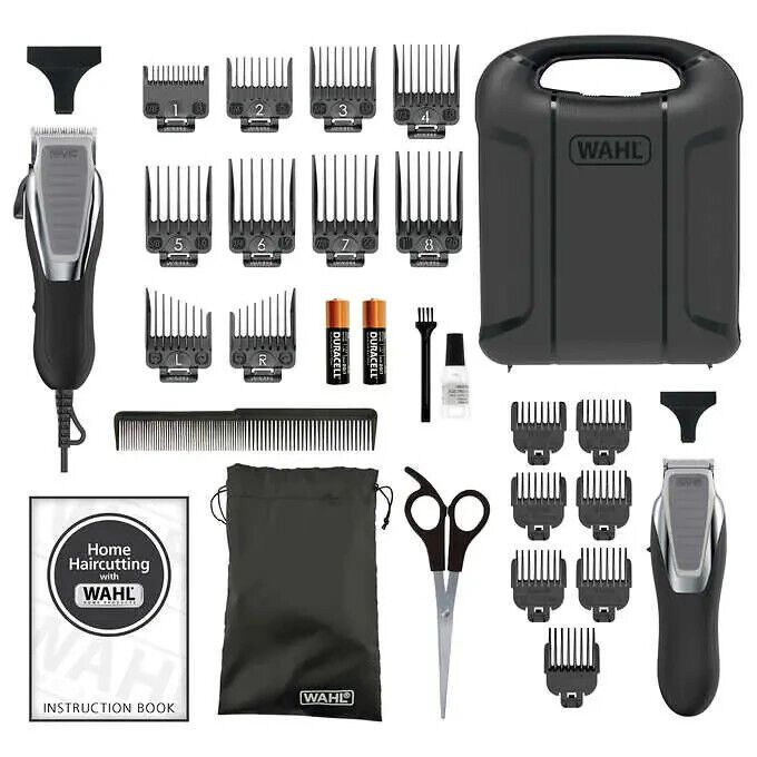 Photo 3 of Wahl Deluxe Hair & Beard Cutting Kit w Cordless & Corded Trimmers + 17 Guides