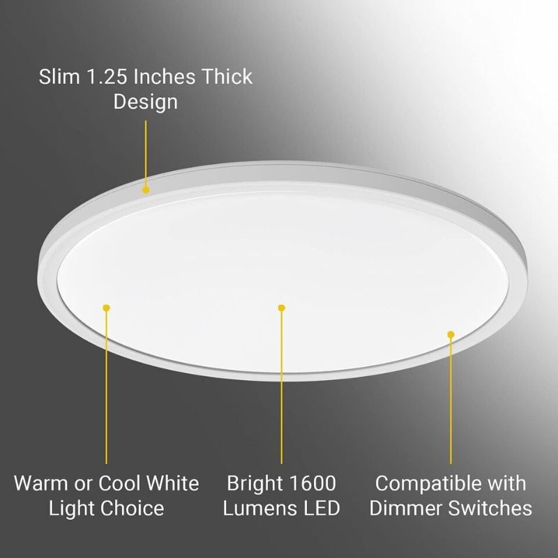 Photo 2 of Koda 15" Slim LED Ceiling Light 1600 Lumens Dimmable Color Changing