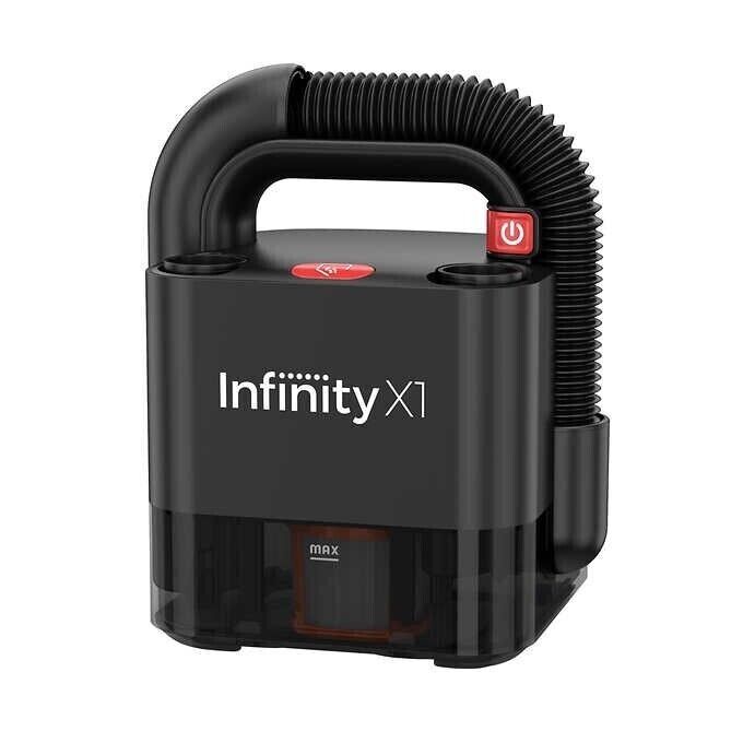 Photo 1 of Infinity X1 IX110 Portable Vacuum Cleaner Power Vac Cordless 20V. With 20V of Suction Power, Infinity X1’s Cordless Car Vacuum is perfect for tough cleanups around the home, office and car. Perfect for suctioning dust and debris from seats, carpets and da
