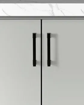 Photo 2 of 10 Pieces - Hexa Series Modern Black Cabinet HandlePull. Hexa Series 5 in. (128 mm) Center-to-Center Modern Black Cabinet Handle/Pull 
The Sappire Hexa Series Modern Cabinet HandlePull is the perfect accent for your home cabinetry Most commonly used for b