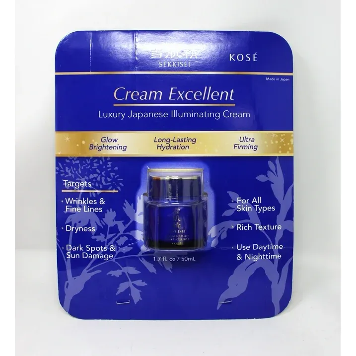 Photo 1 of Kose Sekkisei Cream Excellent For All Skin Types 1.7 Ounces. Kose Sekkisei Cream Excellent is a brightening cream that can be used as a daytime or nighttime moisturizer. It is designed to provide skin firmness and elasticity, moisturize, and enhance suppl