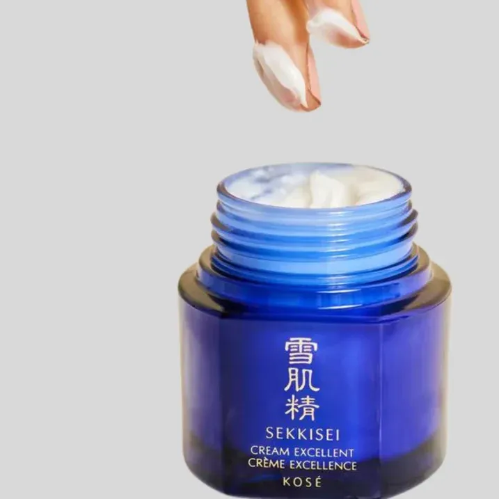 Photo 2 of Kose Sekkisei Cream Excellent For All Skin Types 1.7 Ounces. Kose Sekkisei Cream Excellent is a brightening cream that can be used as a daytime or nighttime moisturizer. It is designed to provide skin firmness and elasticity, moisturize, and enhance suppl