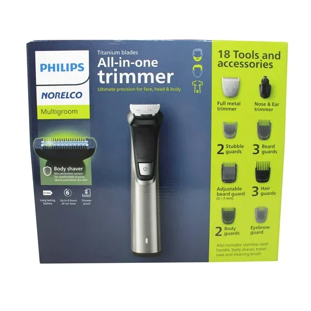 Photo 1 of Philips MG7770/49 Norelco Multigroom Series 9000 Mens Beard Trimmer Groomer - 
Power cord missing, you can buy online:
For Philips Norelco Electric Shaver HQ8505 Power Cord Charger