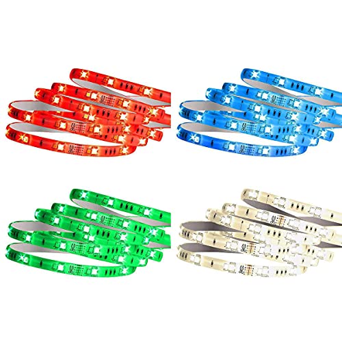 Photo 3 of Feit Electric Smart LED Strip Lights 16 FT 1 Pack. EASY to CONNECT AND USE - Upgrade to 16 ft. Smart LED strip tape light; compatible with 2.4 GHz Wi-Fi network; Remote control your bulbs from anywhere via Alexa, Google Assistant using voice commands or F