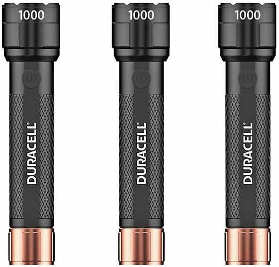 Photo 3 of Duracell DURABEAM Ultra LED Flashlight 1000 Lumens 3-Pack. The Duracell 1000 Lumens 4AAA LED Flashlight 3-pack makes the perfect gift. The appearance of the product is simple and elegant. Each flashlight has anti-slip design. It is small enough to fit in 
