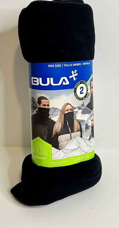 Photo 1 of Bula+ Unisex Neck Warmer 2 Pack Polartec Double Layer Fleece