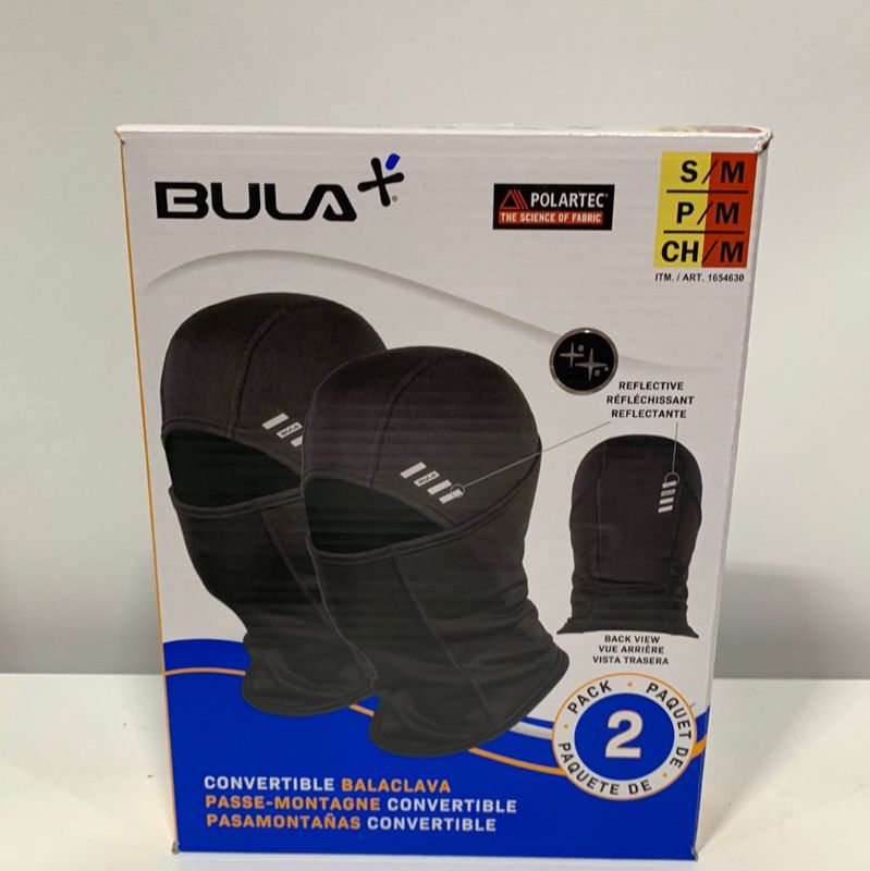 Photo 1 of Bula Convertable Balaclava Black - 2 Pack