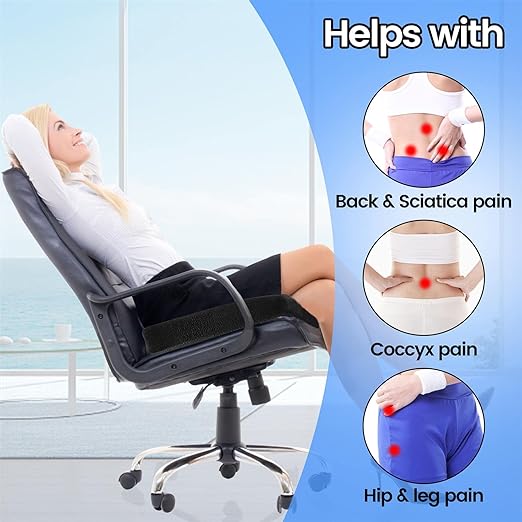 Photo 3 of Office Chair Cushion, car Cushion for Relieving Tailbone Pain, Back Pain. Comfortable Cushion for Men and Women in Office, Travel and Home