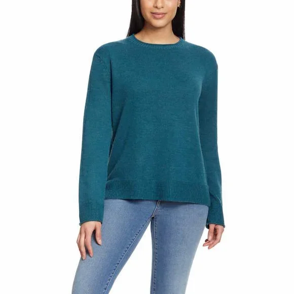 Photo 1 of SIZE S - Ella Moss Women's Crewneck Cozy Long Sleeve Sweater Green 