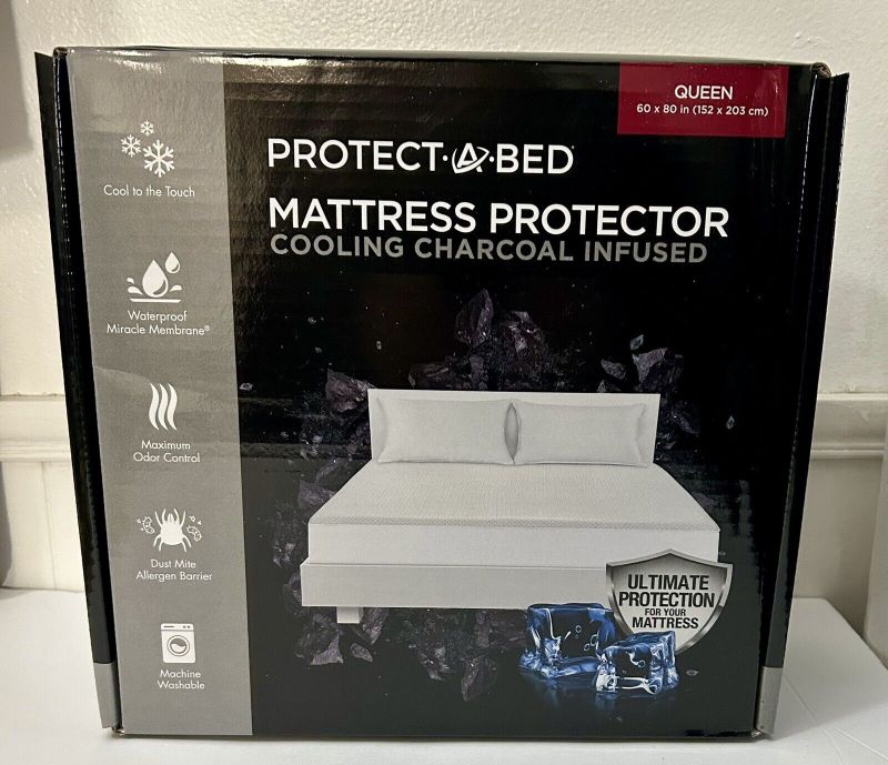 Photo 1 of SIZE QUEEN - Protect a Bed Matress Protector Cooling Charcoal Infused Queen