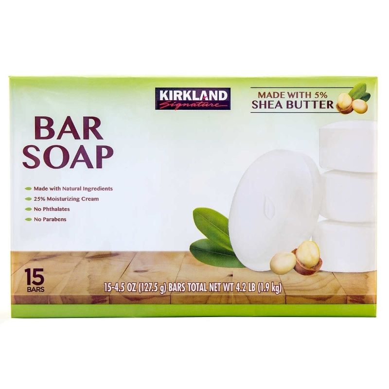 Photo 1 of 5 BARS Kirkland Signature Bar Soap with Shea Butter 4.5 Ounce (5 Count)