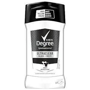 Photo 1 of Degree Men UltraClear Antiperspirant Deodorant Black+White, 72-Hour Sweat and Odor Protection Antiperspirant For Men With MotionSense Technology 2.7 oz