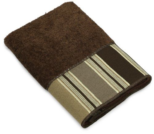 Photo 1 of Avanti Linens Emblaze Wash Cloth, Mocha