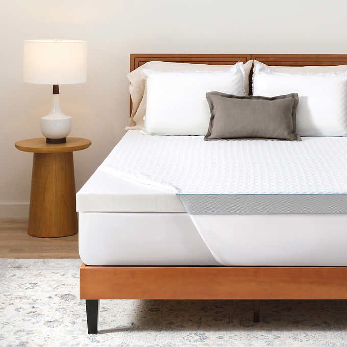 Photo 1 of SIZE QUEEN - Serenity by Tempur-Pedic 3 Inch Mattress Topper. Features: 3 Inches of Tempur Material for Personalized Support. Designed to Deliver Deep, Undisturbed Sleep. Provides Pressure Relief and Reduces Sleep Disturbances. Breathable Performance Cove