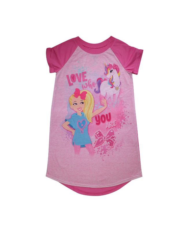 Photo 1 of SIZE KIDS 4 - Jojo Little Girls Siwa Gown. Ame brings the fun of Jojo Siwa to her bedtime looks with this nightgown.