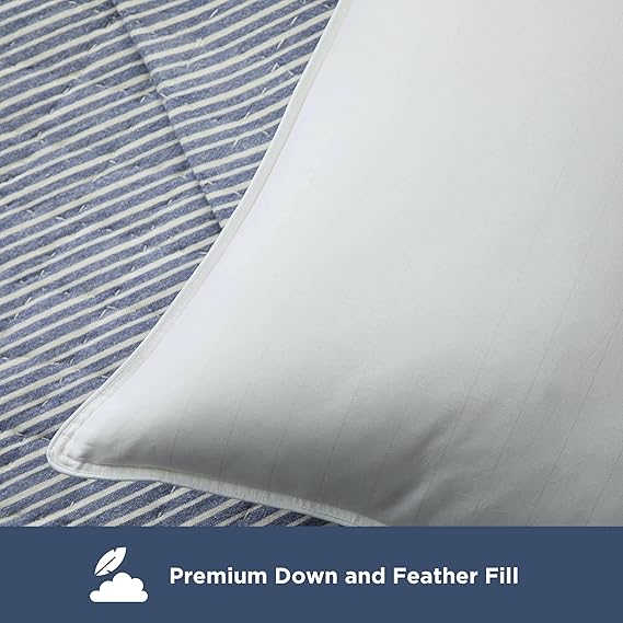 Photo 2 of LUXURIOUS DESIGN: The 90% down outer layer add luxurious softness to your sleep space while the 90% feather core offers premium support
LOOKS AND FEELS GREAT: The unique inner core keeps this bed pillow for sleeping plump and supportive, so it not only lo