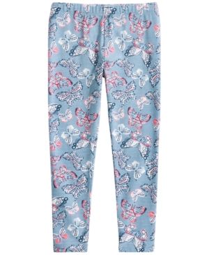 Photo 1 of SIZE 2T/2 - Epic Threads Toddler Girls Butterfly-Print Leggings, Created for Macy's - Blue Ashstone