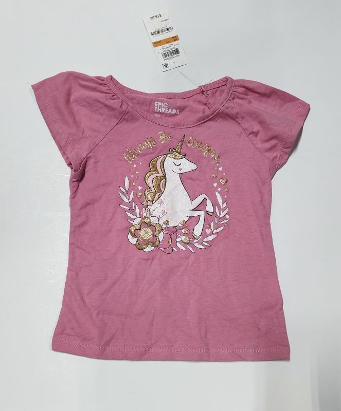 Photo 1 of SIZE 3T/3 Epic Threads Toddler Girls Unicorn T-Shirt, Created for Macy's