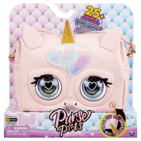 Photo 1 of Purse Pets, Glamicorn Unicorn Interactive Purse Pet with Over 25 Sounds and Reactions, Kids Toys for Girls Ages 5 and up Pink