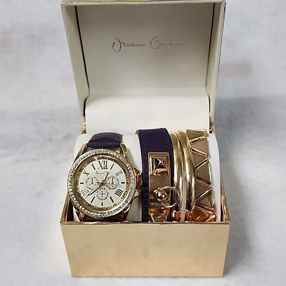 Photo 1 of JESSICA CARLYLE Women's Interchangeable Strap & Charm Watch Set