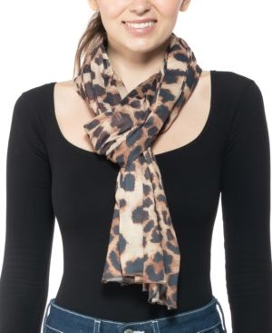 Photo 1 of Jenni on Repeat Jersey Wrap Scarf: OS/Animal