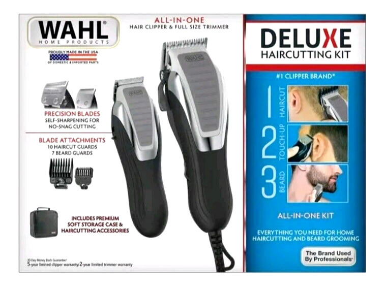 Photo 1 of Wahl Deluxe Haircutting Kit All-In-One Razor Kit Complete Haircutting Kit NEW