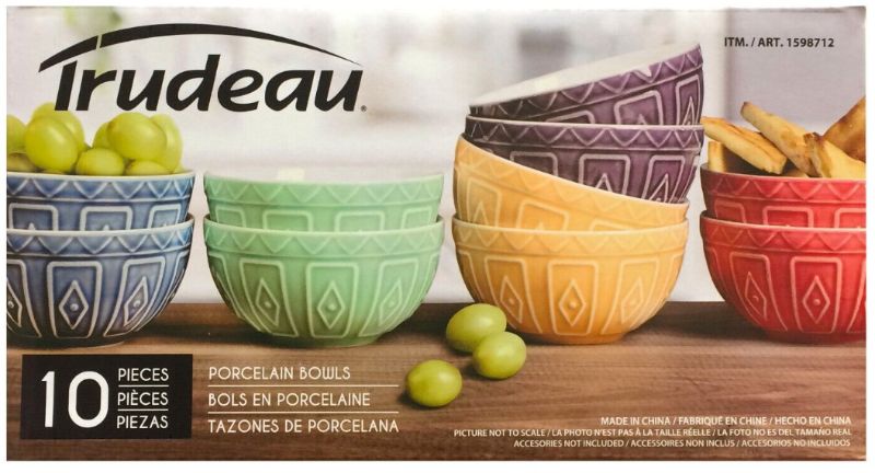 Photo 1 of Trudeau Porcelain 4.5 Inch Bowl Variety Set 10 Count