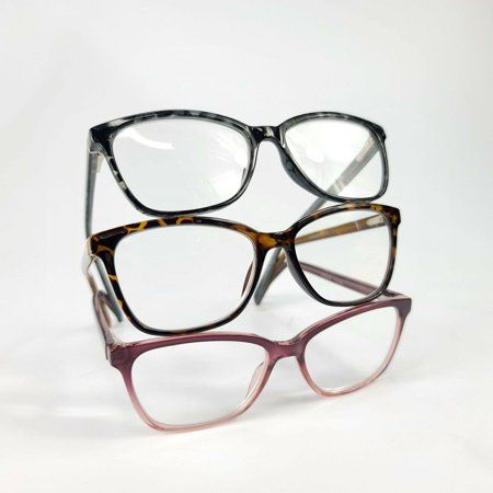 Photo 1 of Foster Grant +1.75 Fashion Reading Glasses 3-Pack UVA-UVB Lens Protection