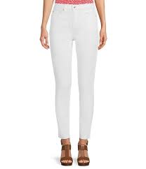 Photo 1 of SIZE 6/28 Buffalo David Bitton Aubrey Women's Stretch Ankle Grazer Jeans White