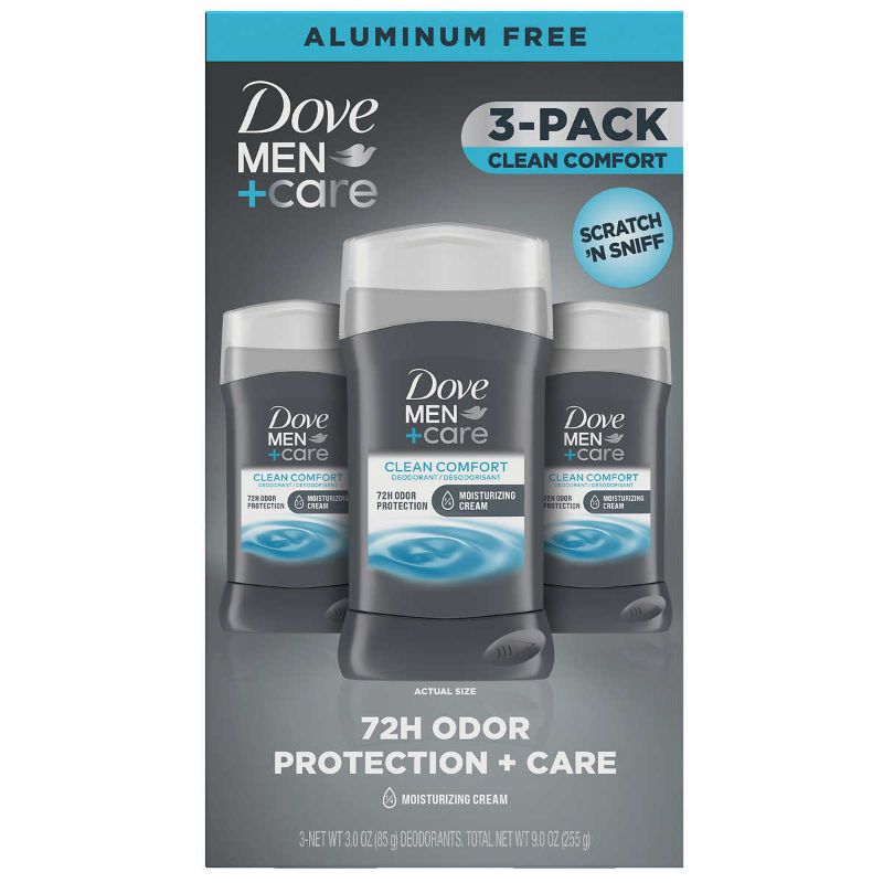 Photo 1 of Dove Men+Care Aluminum-Free Deodorant; Clean Comfort, 3 Ounce (Pack of 3)