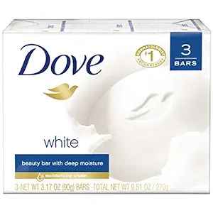 Photo 1 of 3 BARS Dove Beauty Bar Gentle Skin Cleanser Moisturizing for Gentle Soft Skin Care Original Made With 1/4 Moisturizing Cream 3.17 oz, 