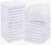 Photo 1 of Grandeur Hospitality 100% Cotton Wash Cloths 21 Pack 